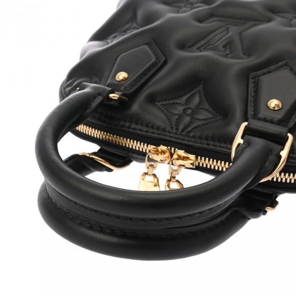 Louis Vuitton Alma Soft BB Black Calf Handbag Bag Back - Picture 3 of 15
